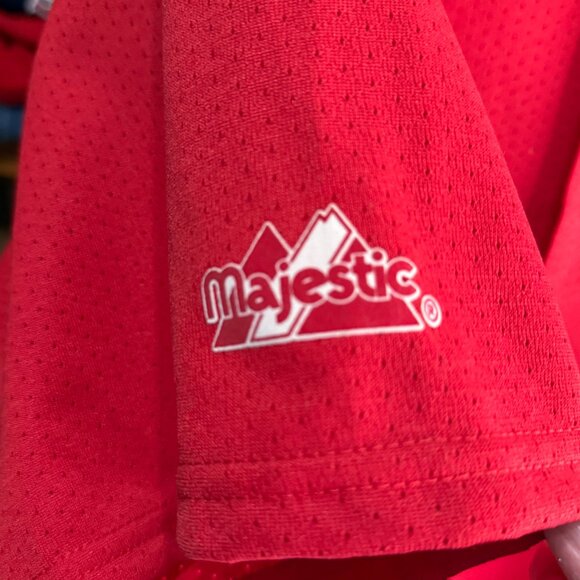 Majestic Red Boston Red Sox Garciaparra #5 Jersey 2X  Button-Up Athletic Apparel - Picture 3 of 6